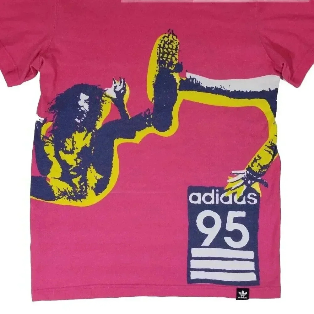 adidas Originals Archive Catalog T-Shirt Men's M All Over Retro 90's Crew Neck - Picture 2 of 5